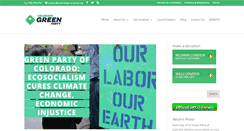 Desktop Screenshot of coloradogreenparty.org